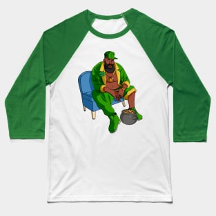 Black Leprechaun Gangster St Patricks Day Baseball T-Shirt